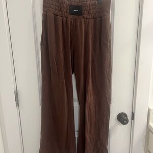 TALENTLESS Brown Wide Leg Boxing Pants Size Small
